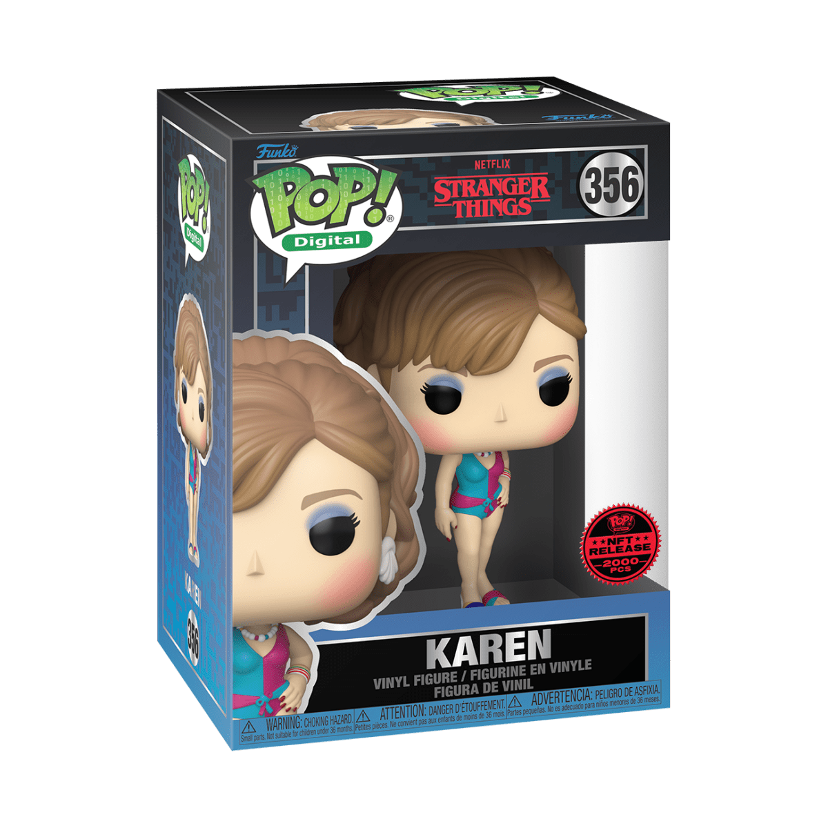 Funko POP! Digital: Stranger Things - Karen, 2000 Pieces NFT Limited Edition Exclusive by POPs N Collectibles on MYNTED