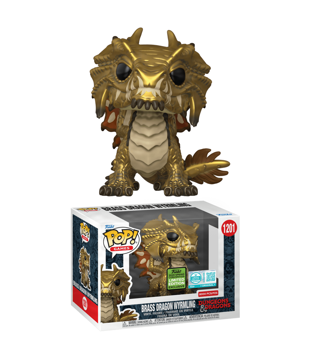 Funko POP! Games: Dungeons & Dragons - Brass Dragon Wyrmling Vinyl Figure LE 8000 Pieces, 1201, 2026 Spring Convention Limited Edition Exclusive by POPs N Collectibles on MYNTED