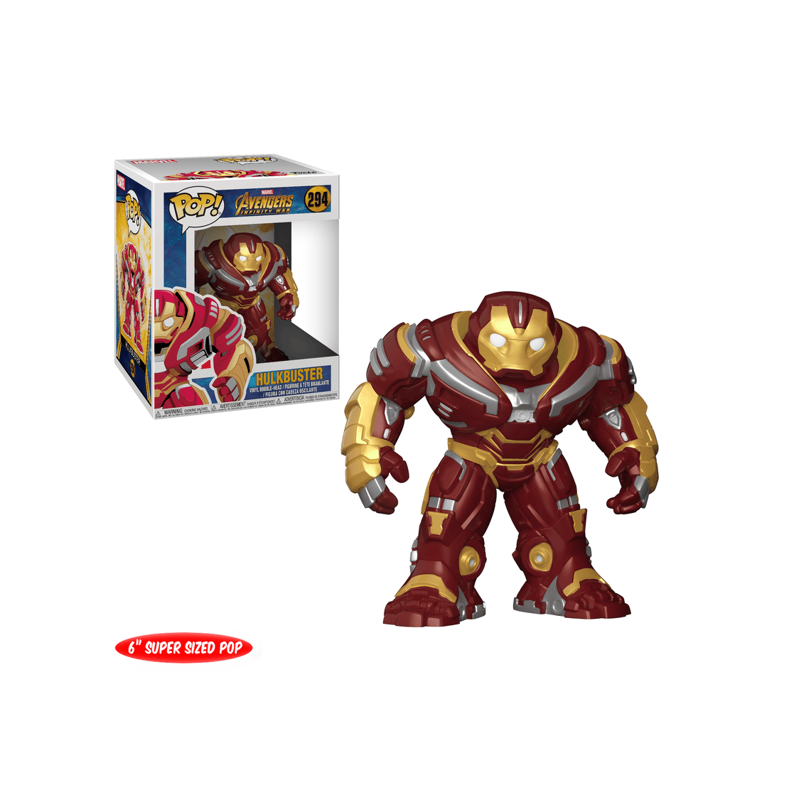 Funko Pop! Marvel: Avengers Infinity War - Hulk Buster 294, 6 Inch Super Sized Pop by POPs N Collectibles on MYNTED