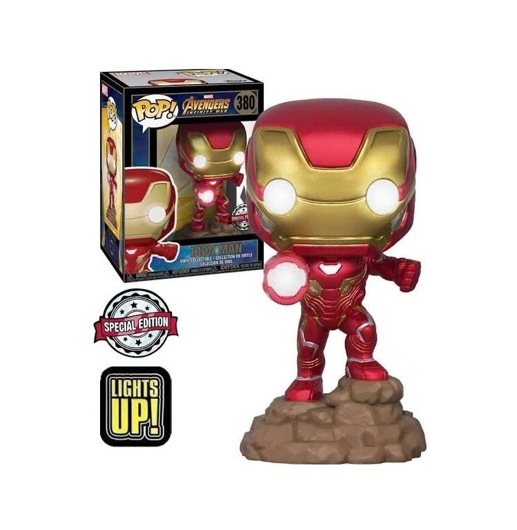 Funko Pop! Marvel: Avengers Infinity War - Iron Man 380, Lights Up Special Edition by POPs N Collectibles on MYNTED