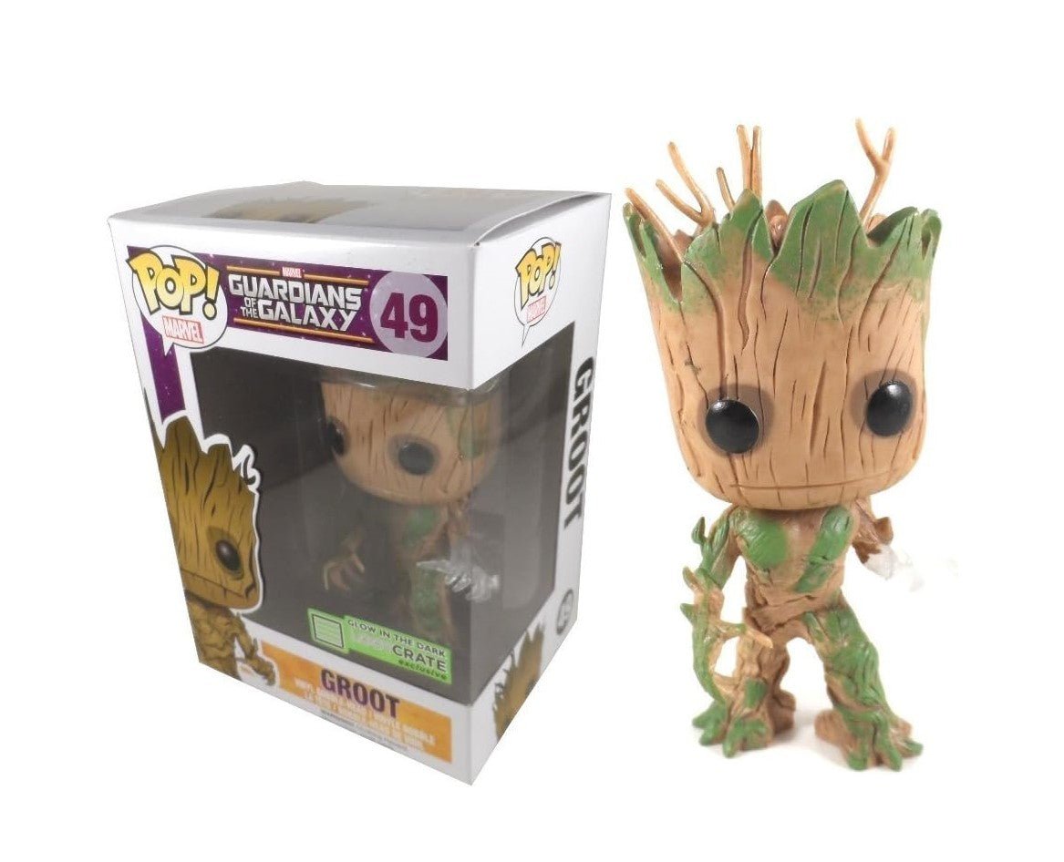 Funko POP! Marvel - Groot (Glow) 49, Lootcrate Exclusive by POPs N Collectibles on MYNTED
