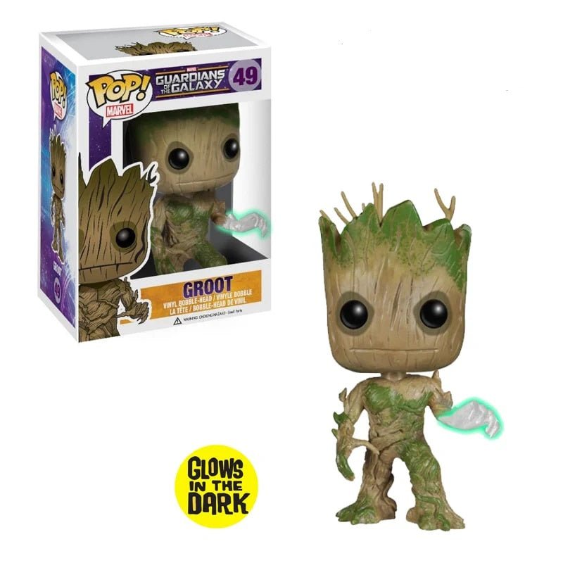 Funko POP! Marvel - Groot (Glow) 49, Lootcrate Exclusive by POPs N Collectibles on MYNTED
