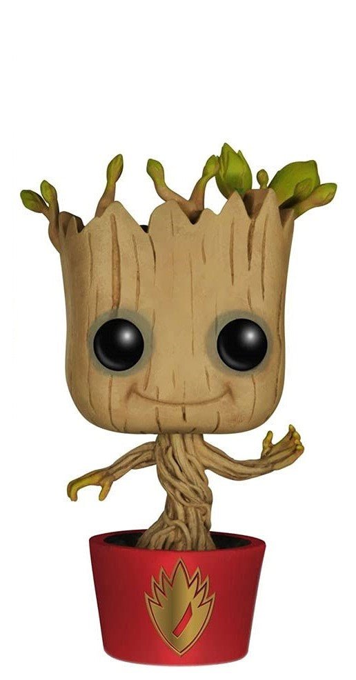 Funko POP! Marvel: Guardians of the Galaxy - Dancing Groot 65, Ravager Logo Entertainment Earth Exclusive by POPs N Collectibles on MYNTED