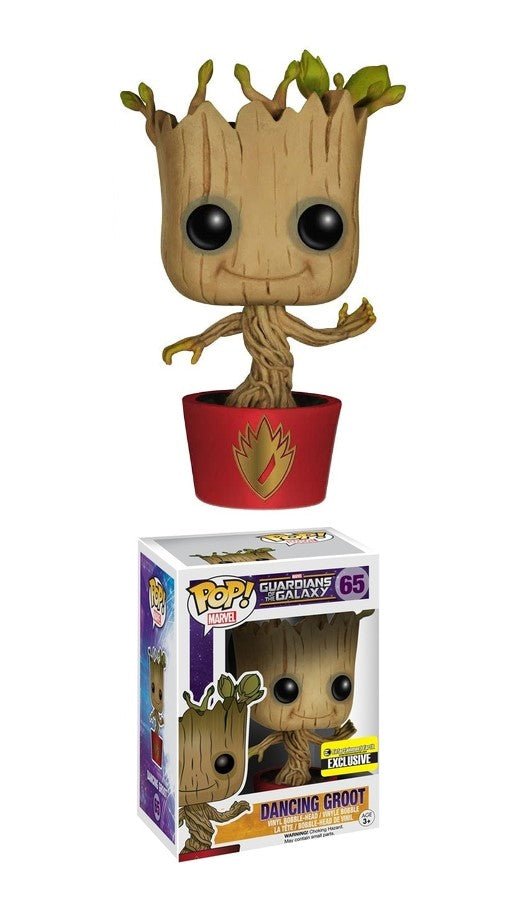 Funko POP! Marvel: Guardians of the Galaxy - Dancing Groot 65, Ravager Logo Entertainment Earth Exclusive by POPs N Collectibles on MYNTED