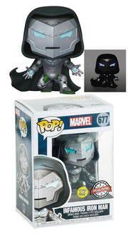 Funko POP! Marvel - Infamous Iron Man (Glow) 677, Special Edition Exclusive by POPs N Collectibles on MYNTED