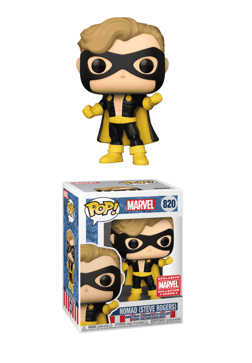 Funko Pop! Marvel: Nomad (Steve Rogers) 820, Collector Corps Exclusive by POPs N Collectibles on MYNTED