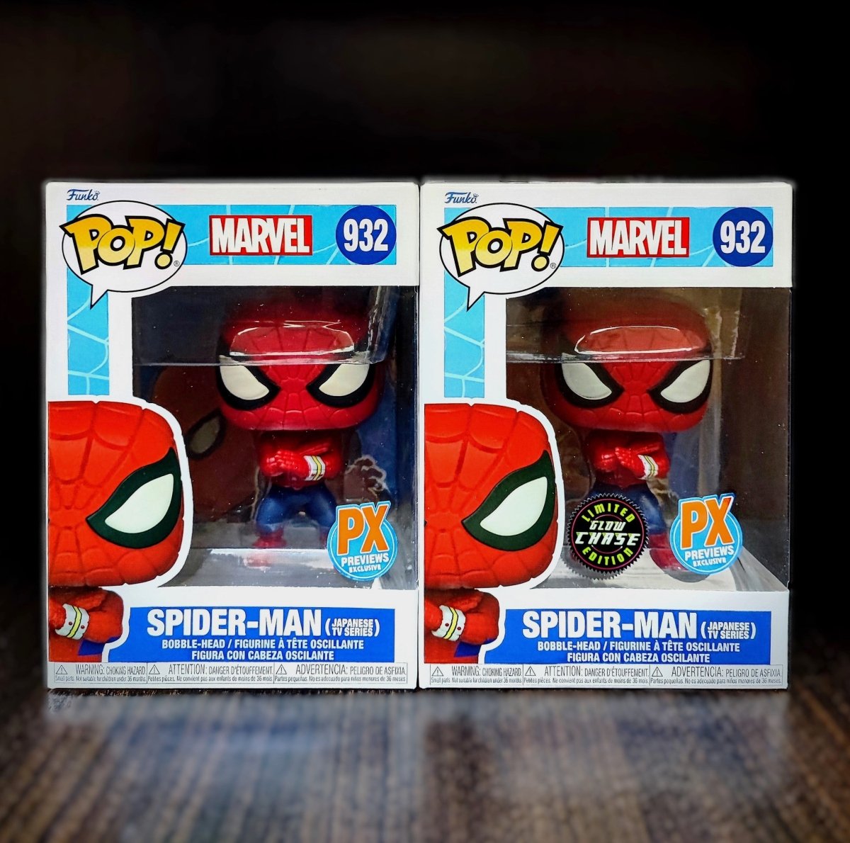 Funko POP! Marvel: Spider - Man 932 Japanese TV Series (Chase Bundle), PX Previews Exclusive Sticker by POPs N Collectibles on MYNTED