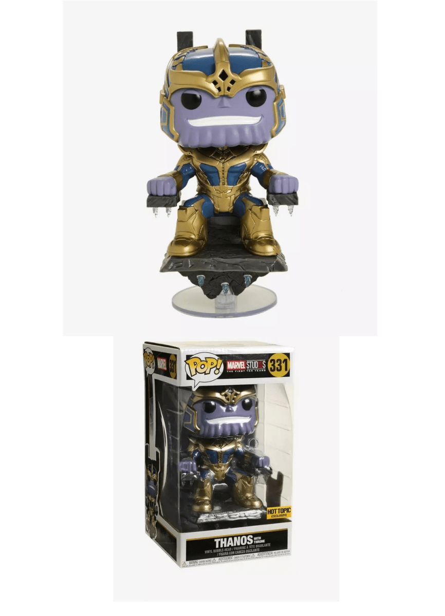 Funko Pop! Marvel Studios: The First Ten Years - Thanos with Throne 331, Hot Topic Exclusive by POPs N Collectibles on MYNTED