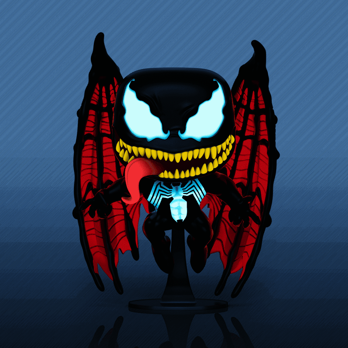 Funko POP! Marvel - Winged Venom (Chase Glow) 749, POP in a Box Exclusive by POPs N Collectibles on MYNTED