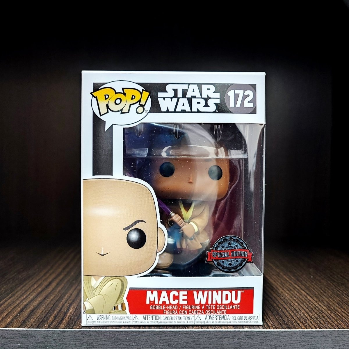 Funko POP! Movies: Star Wars - Mace Windu, Special Edition Exclusive by POPs N Collectibles on MYNTED
