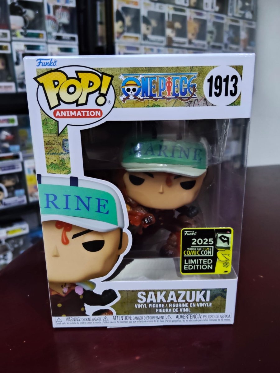 Funko Pop! One Piece - Sakazuki 1913 MEFCC Exclusive by Lmerj Collects on MYNTED