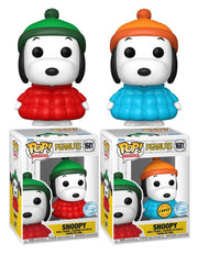 Funko POP! Peanuts - Snoopy in Puffer Jacket 1681 (Chase Bundle), Special Edition Exclusive by POPs N Collectibles on MYNTED