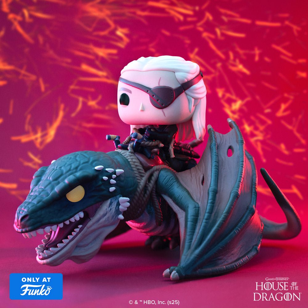 Funko POP! Rides - Aemond Targaryen with Vhagar 136, Special Edition Exclusive by POPs N Collectibles on MYNTED