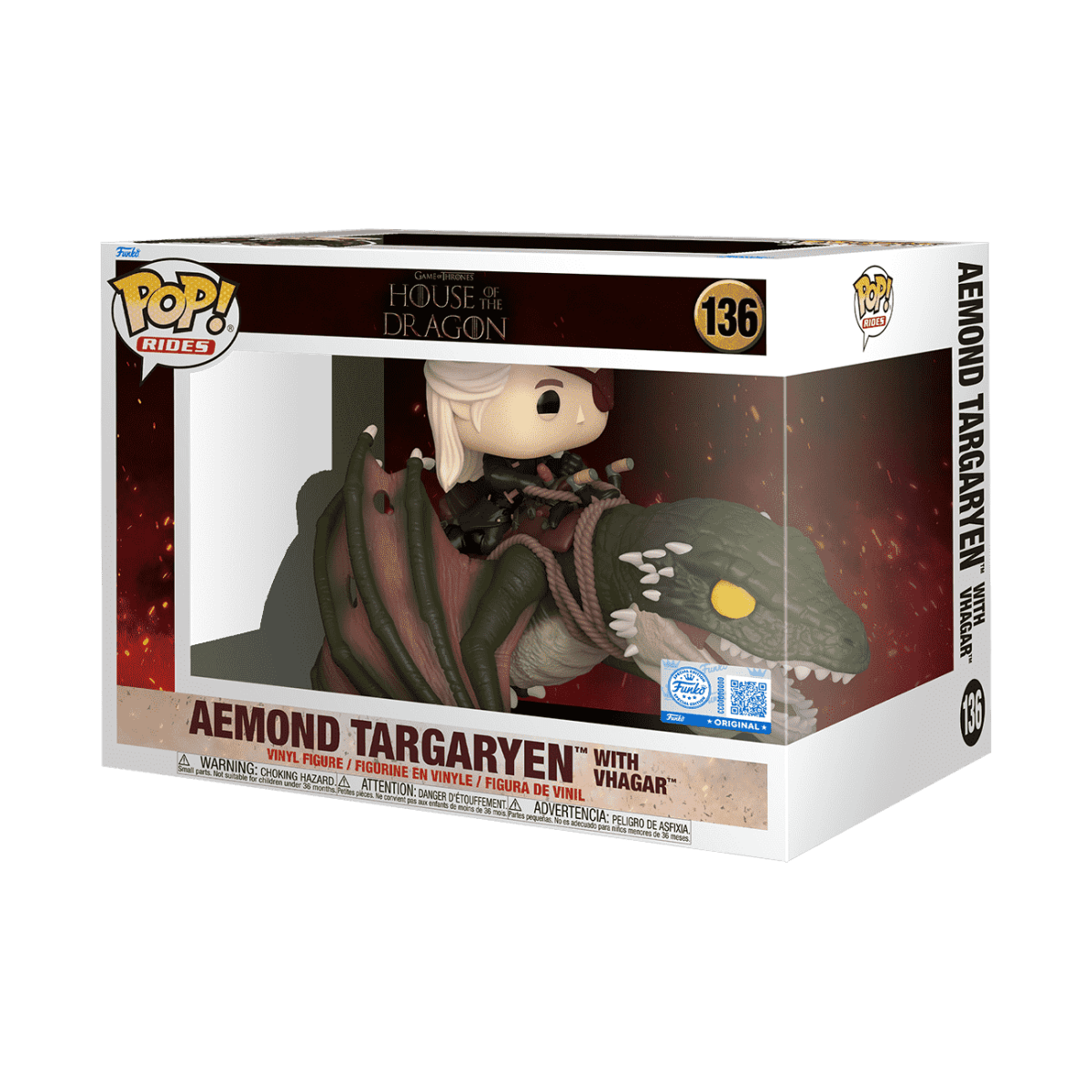 Funko POP! Rides - Aemond Targaryen with Vhagar 136, Special Edition Exclusive by POPs N Collectibles on MYNTED
