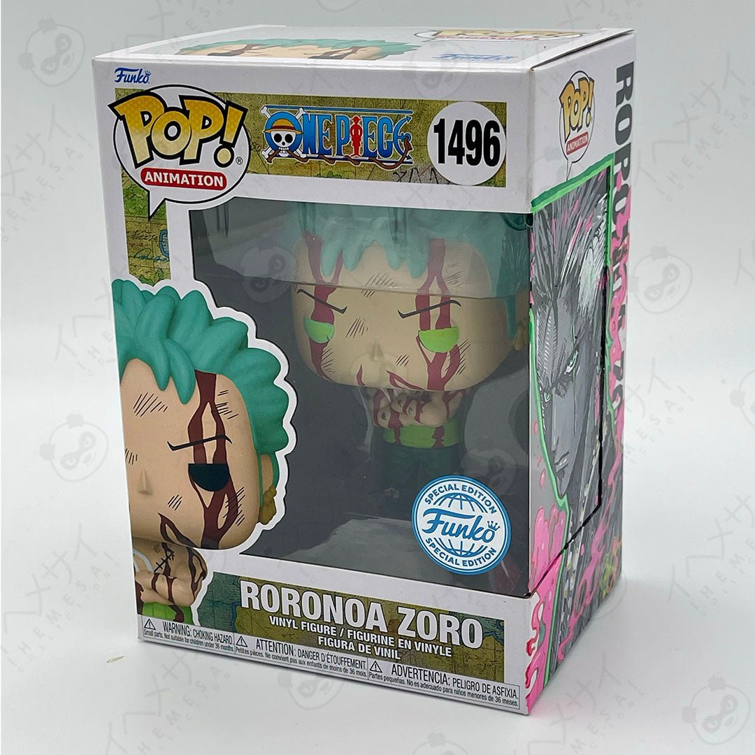 Funko Pop Roronoa Zoro 1496 One Piece Special Edition Custom Artwork Box by Ihemesai Collections on MYNTED