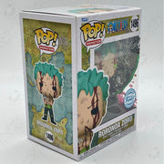 Funko Pop Roronoa Zoro 1496 One Piece Special Edition Custom Artwork Box by Ihemesai Collections on MYNTED