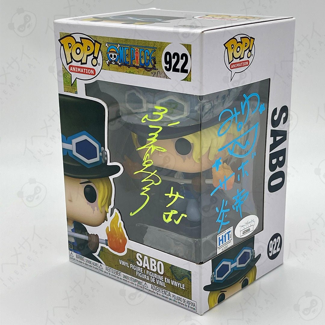Funko Pop Sabo 922 One Piece Double Signed JVA JSA HIT Certified by Ihemesai Collections on MYNTED