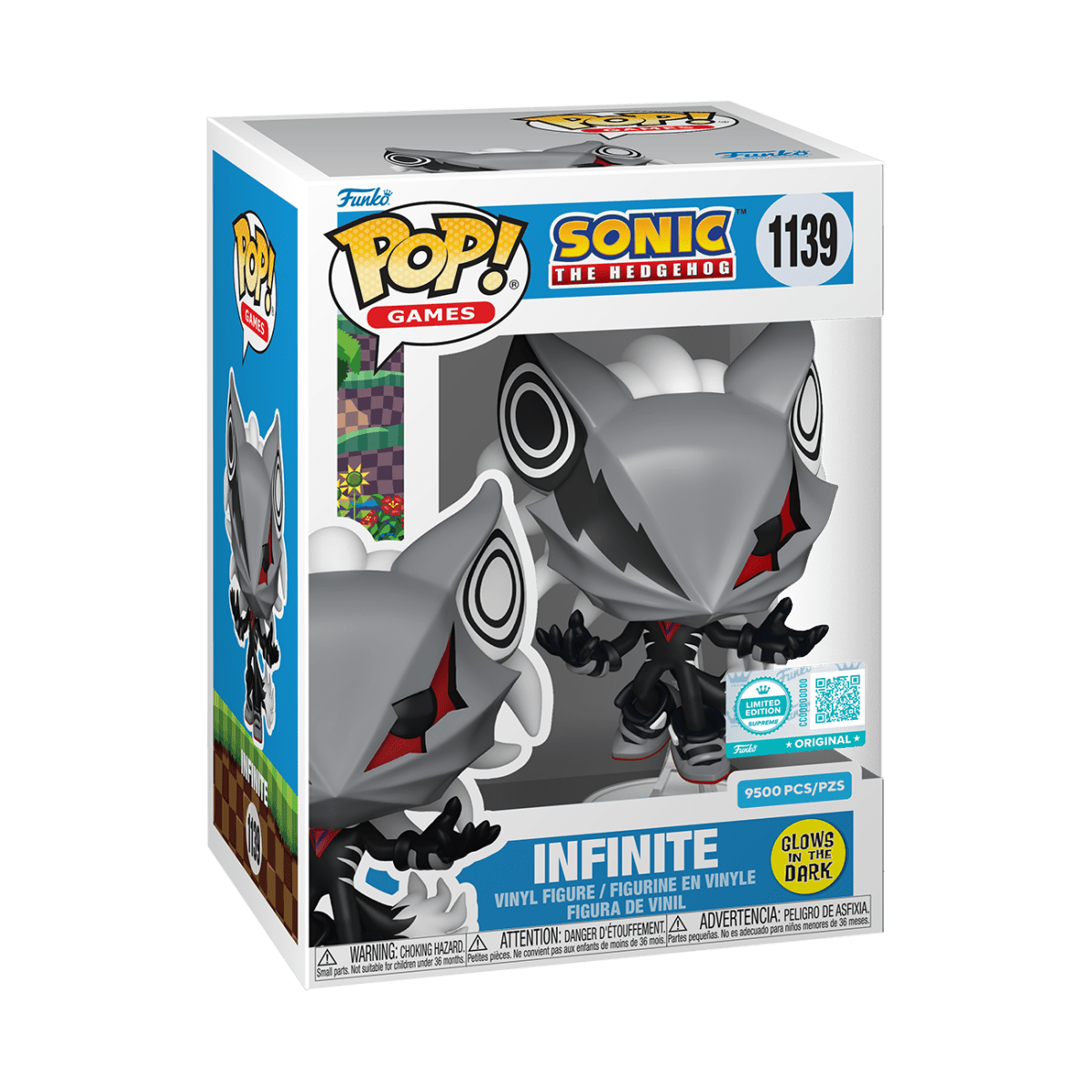 Funko POP! Sonic The HedgeHog - Infinite (Glow) 1139, 9500 Pieces Supreme LE Limited Edition Exclusive by POPs N Collectibles on MYNTED