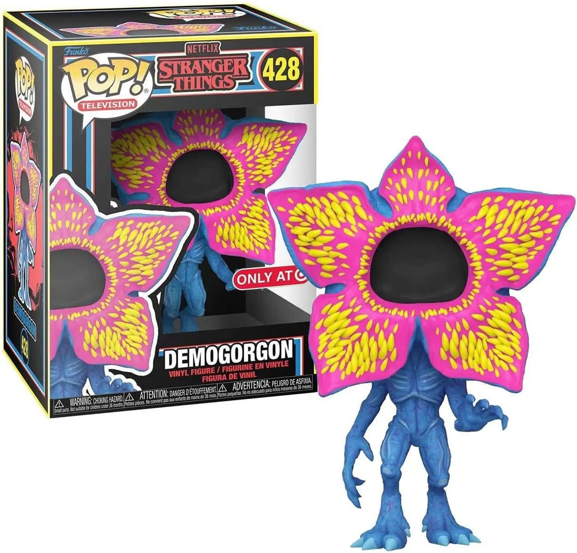 Funko POP! Stranger Things - Demogorgon (BlackLight) 428, Target Exclusive by POPs N Collectibles on MYNTED