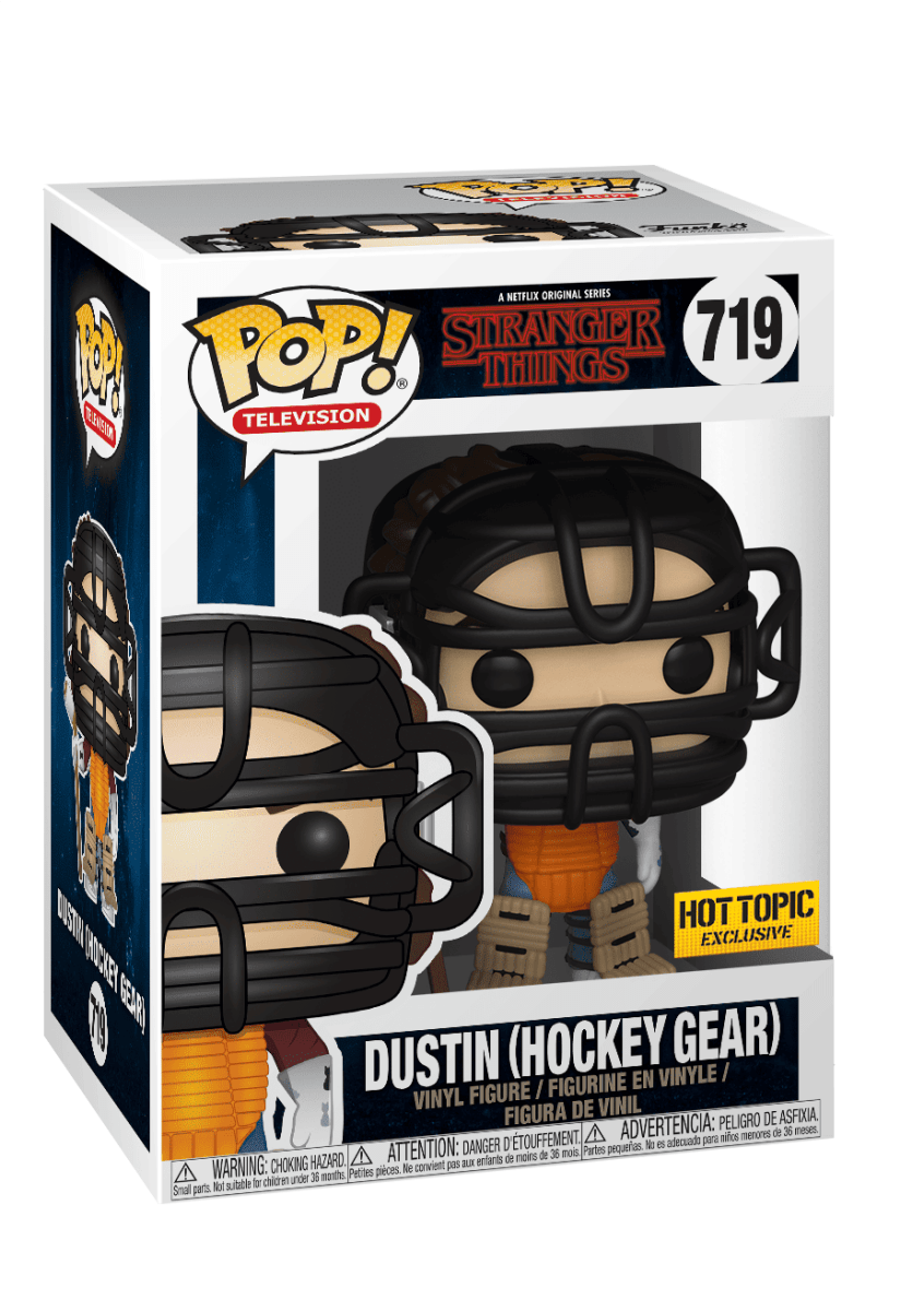 Funko POP! Stranger Things - Dustin in Hockey Gear 719, Hottopic Exclusive by POPs N Collectibles on MYNTED