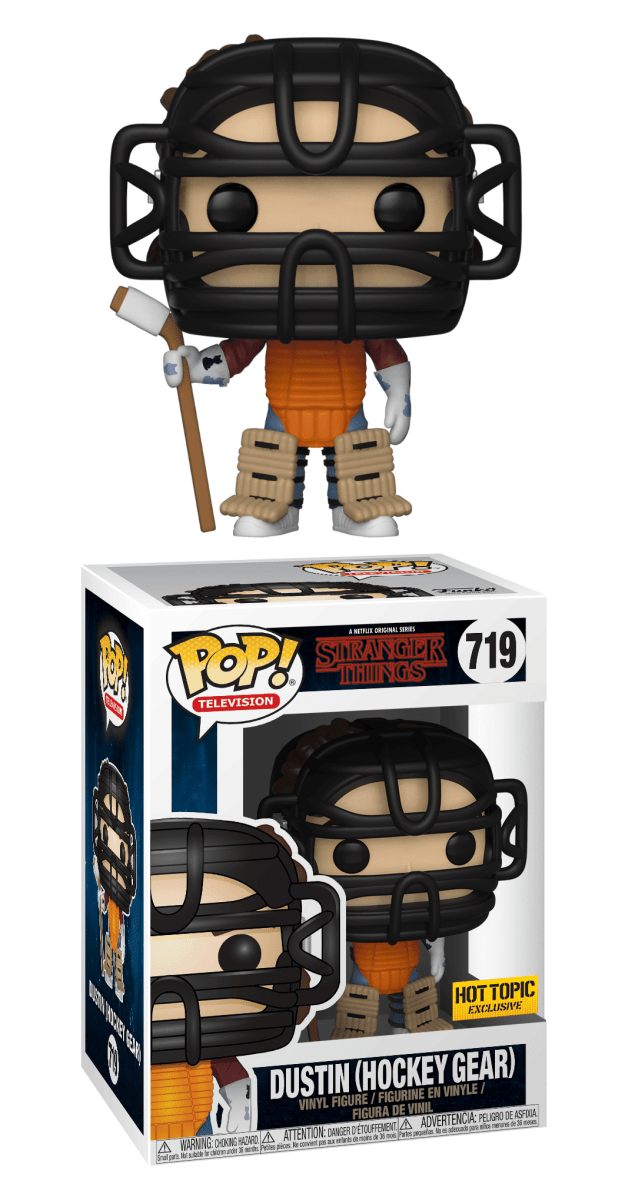 Funko POP! Stranger Things - Dustin in Hockey Gear 719, Hottopic Exclusive by POPs N Collectibles on MYNTED