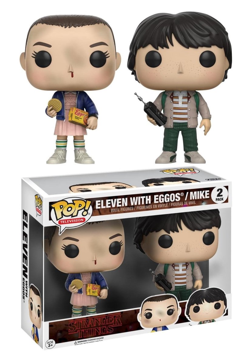Funko POP! Stranger Things - Eleven & Mike, 2 Pack, F.Y.E Exclusive by POPs N Collectibles on MYNTED