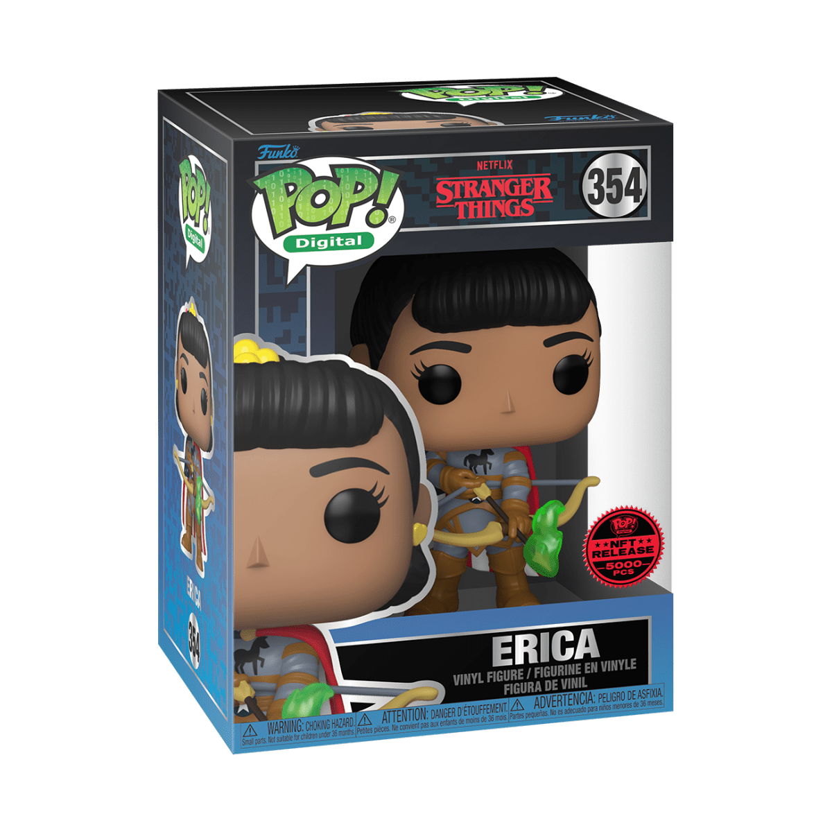 Funko POP! Stranger Things - Erica 354, 5000 Pieces Ultra NFT Digital Release Limited Edition Exclusive by POPs N Collectibles on MYNTED