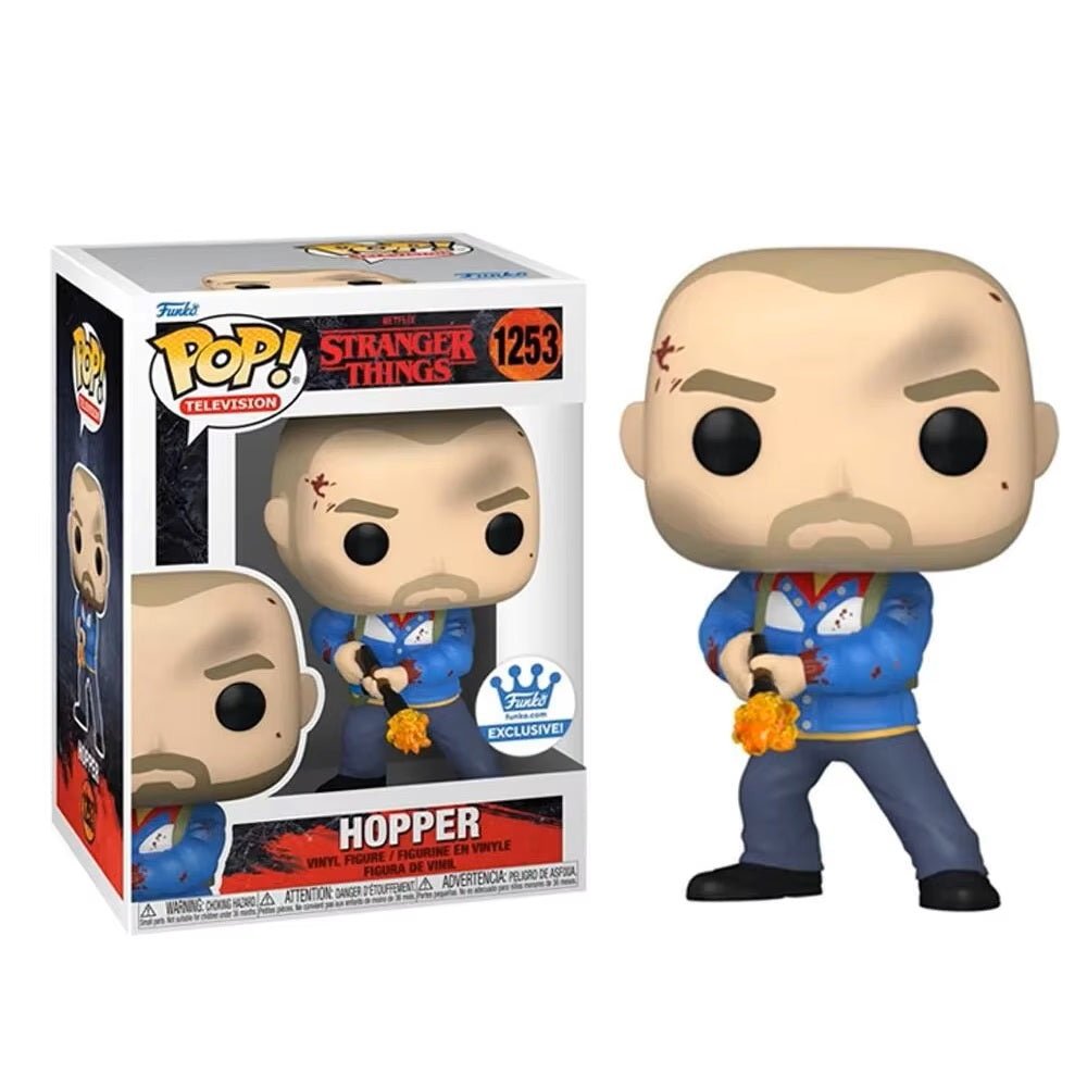 Funko POP! Stranger Things - Joyce & Hopper Bundle 1253 1254, Funko Shop Exclusives by POPs N Collectibles on MYNTED