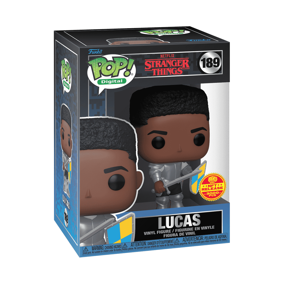 Funko POP! Stranger Things - Lucas 189, 3000 Pieces NFT Digital Release Exclusive by POPs N Collectibles on MYNTED