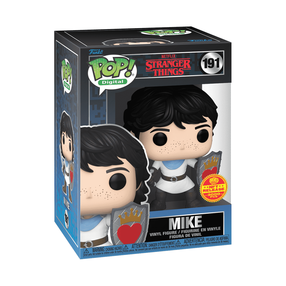Funko POP! Stranger Things - Mike 191, 3000 Pieces NFT Digital Release Limited Edition Exclusive by POPs N Collectibles on MYNTED