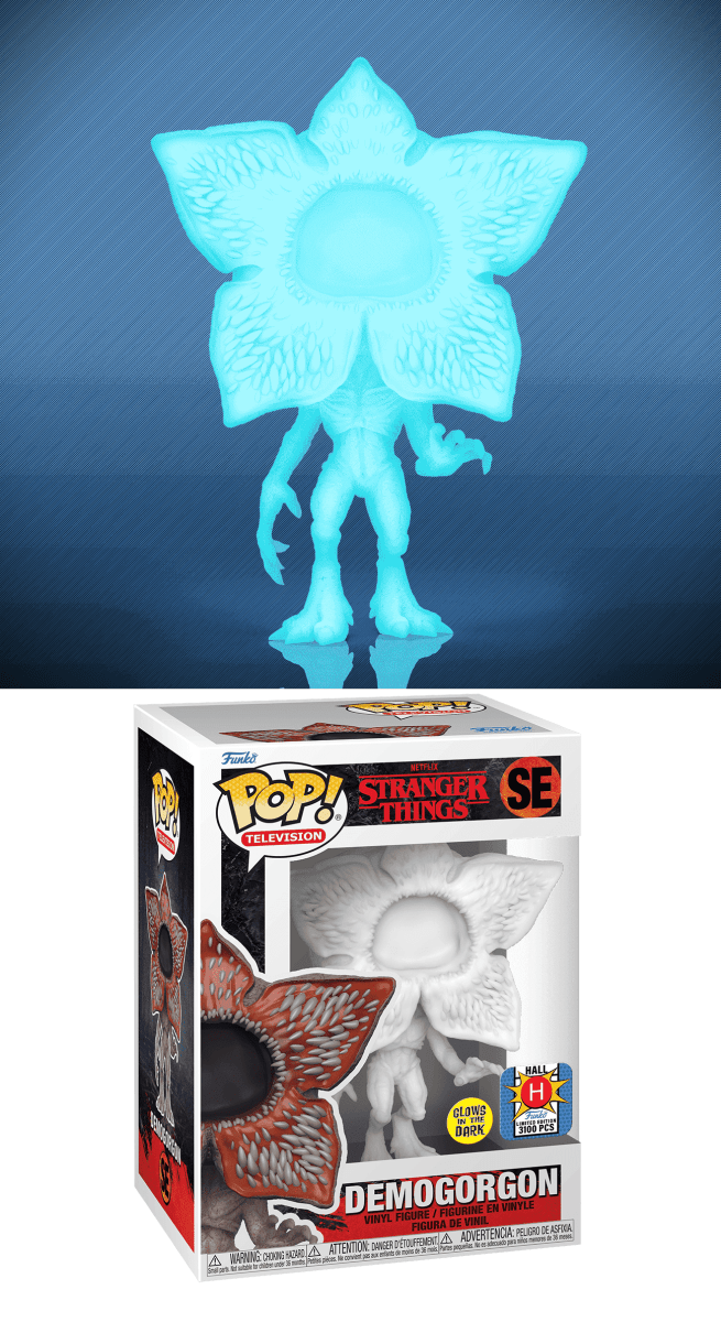 Funko POP! Sttranger Things - Demogorgon SE (Glow), 3100 Pieces Hall H Exclusive by POPs N Collectibles on MYNTED