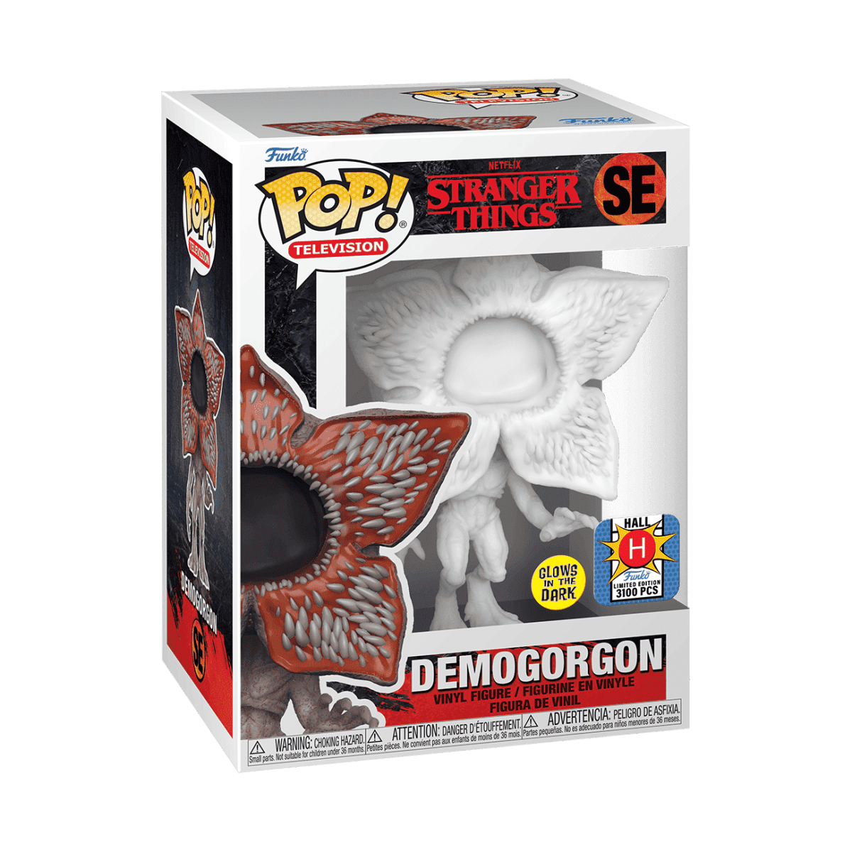 Funko POP! Sttranger Things - Demogorgon SE (Glow), 3100 Pieces Hall H Exclusive by POPs N Collectibles on MYNTED