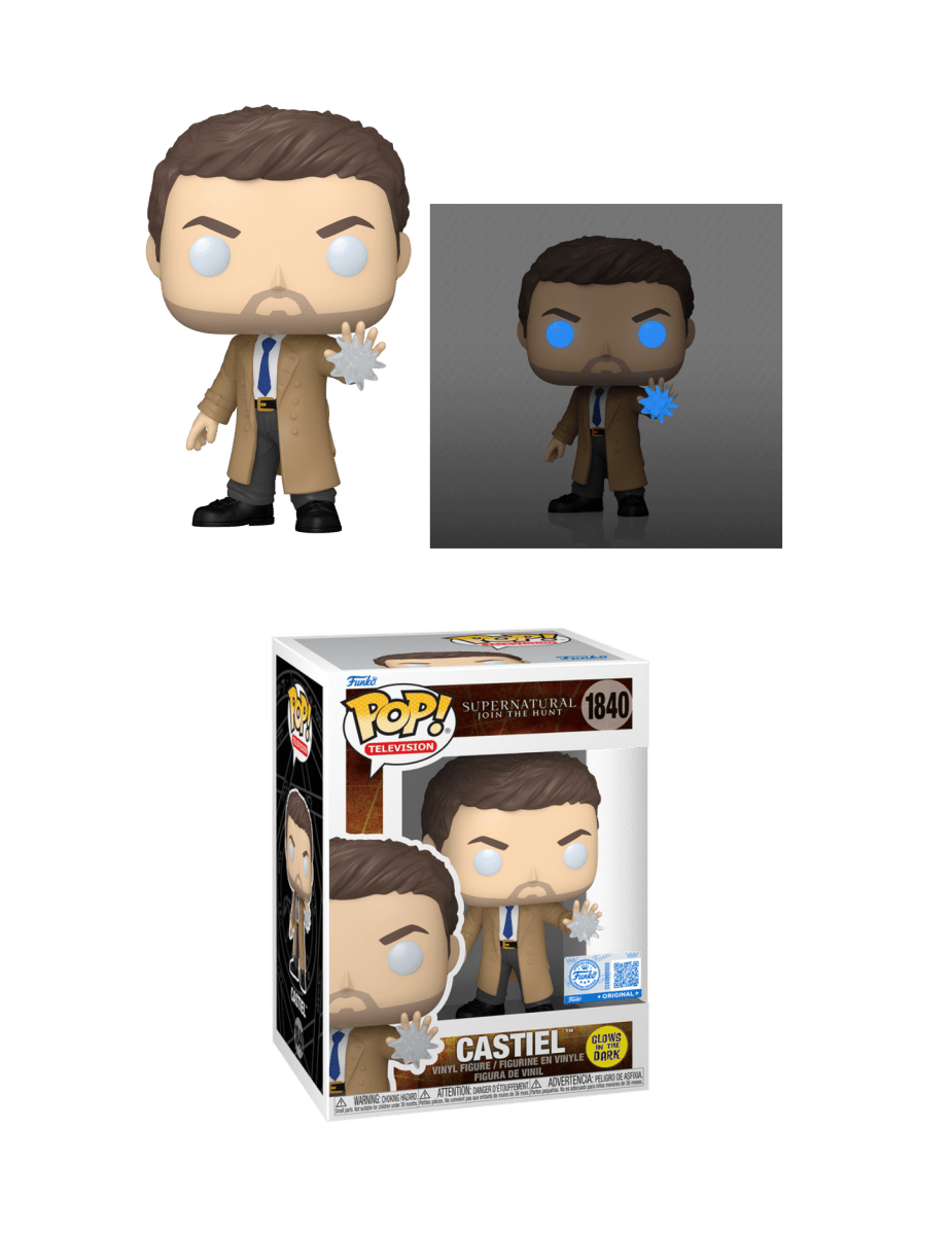 Funko Pop! Television: Supernatural - Castiel 1840, Glow in the Dark Special Edition by POPs N Collectibles on MYNTED