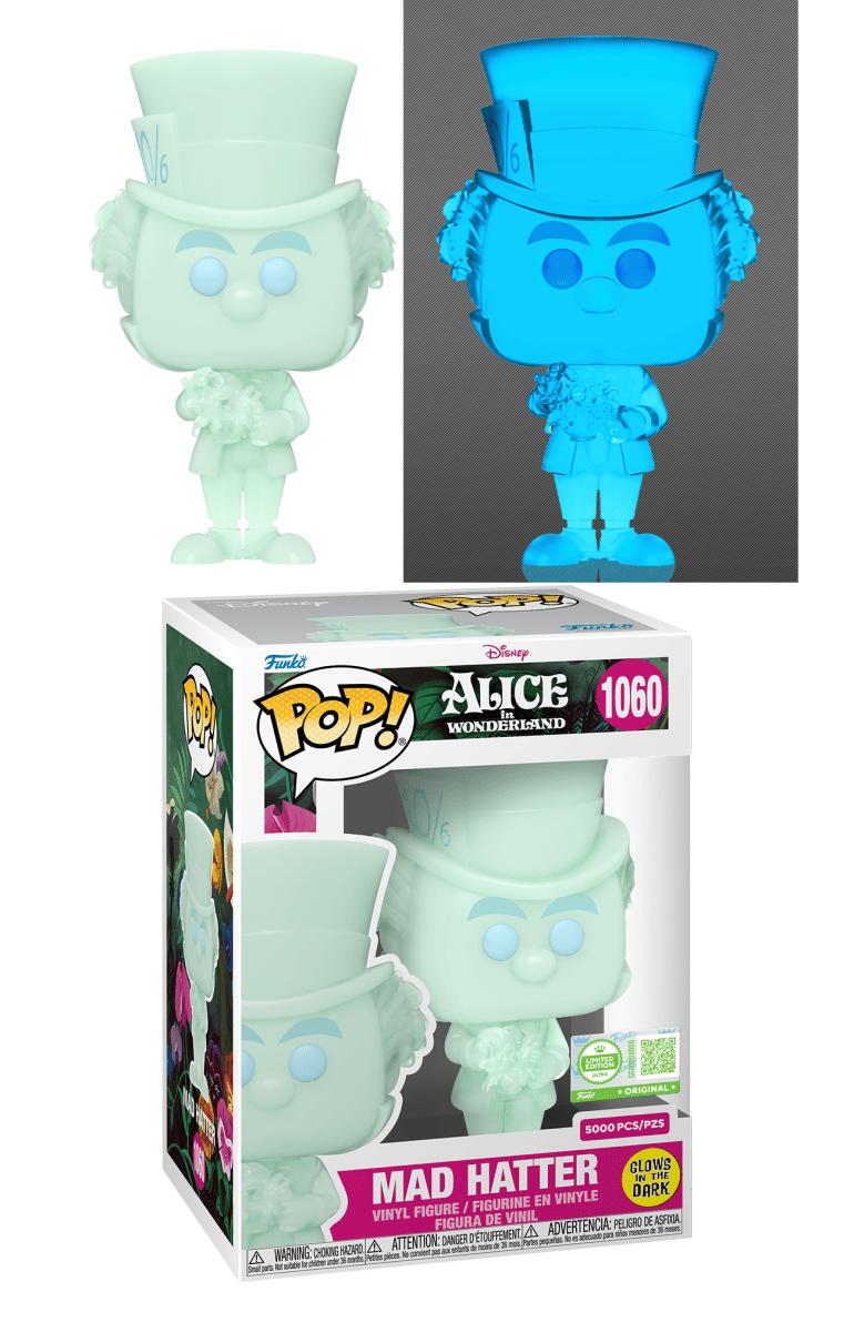 Funkp POP! Alice in Wonderland - Mad Hatter (Glow) 1060, 5000 Pieces Ultra Limited Edition Exclusive by POPs N Collectibles on MYNTED