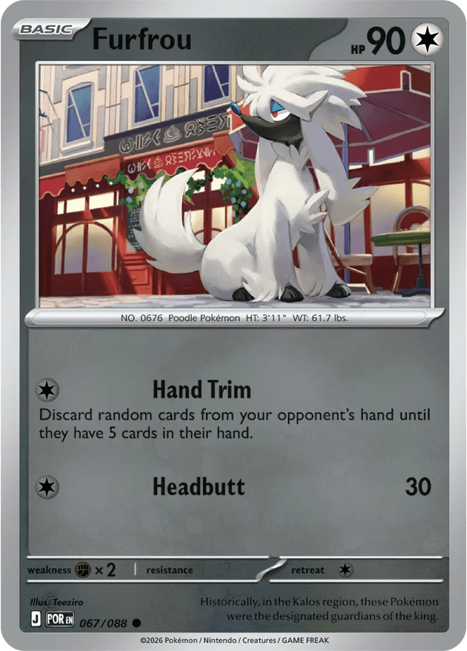 Furfrou 067 Rev Holo - Perfect Order by PokéPW on MYNTED