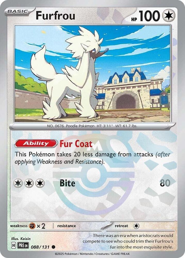 Furfrou - 088/131 (Master Ball Pattern) - SV: Prismatic Evolutions (PRE) by SAFAQATI on MYNTED