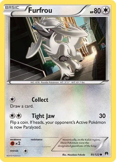 Furfrou (Reverse Holofoil) BREAKpoint Common 95 by PokeSource on MYNTED