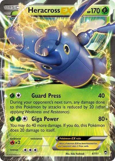 Furious Fists Heracross EX 4/111 LP by PlayVault on MYNTED