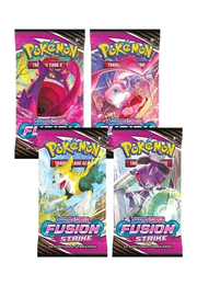 Fusion Strike Booster Pack Art Bundle [Set of 4] Fusion Strike Sealed by Marnie’s TCG on MYNTED