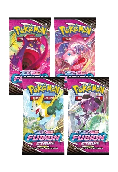 Fusion Strike Booster Pack Art Bundle [Set of 4] Fusion Strike Sealed by Marnie’s TCG on MYNTED