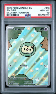 PSA 10 GEM MINT - BLACK BOLT #118 SOLOSIS ILLUSTRATION RARE