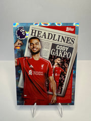 Cody Gakpo #446 Headlines Parallel — 2025-26 Topps Premier League — Liverpool FC