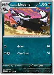 Galarian Linoone 131/217 Common | Mega Evolution – Ascended Heroes by Worth the XP on MYNTED