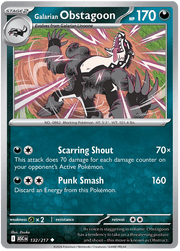 Galarian Obstagoon 132/217 Uncommon | Mega Evolution – Ascended Heroes by Worth the XP on MYNTED