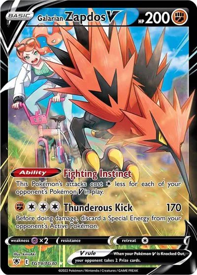 Galarian Zapdos V Astral Radiance Trainer Gallery Ultra Rare TG19/TG30 by Schmutzfink TCG on MYNTED