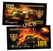 Game World of Tanks 100 Rubles UNCB banknote by UNCB on MYNTED