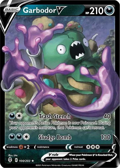 Garbodor V - SWSH07: Evolving Skies (SWSH07) by P0kellector on MYNTED