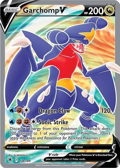 Garchomp V (Full Art) Astral Radiance Ultra Rare • 178/189 Holofoil by Marnie’s TCG on MYNTED