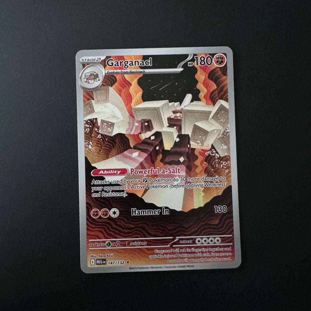 Garganacl Mega Evolution Illustration Rare 147/132 by The Greatest on MYNTED