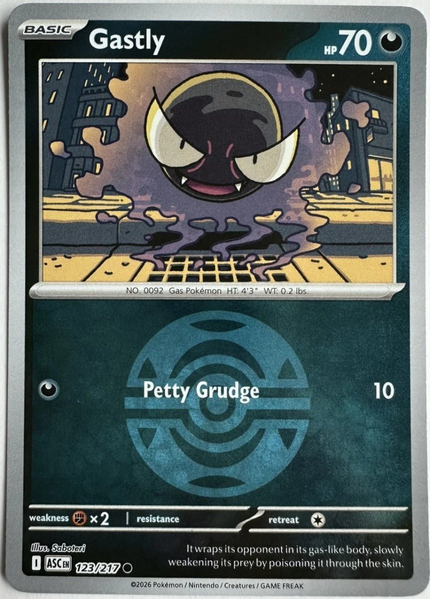 Gastly - 123/217 (Dusk Ball) - ME: Ascended Heroes (ASC) by SAFAQATI on MYNTED